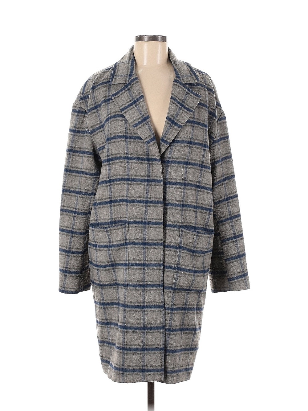 Avec Les Filles Gray Plaid Coat